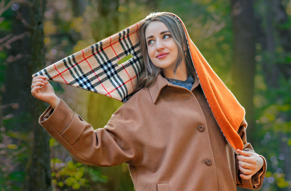 Платок-косынка с клеткой Burberry: от подкладки 1920-х до логотипа и обратно